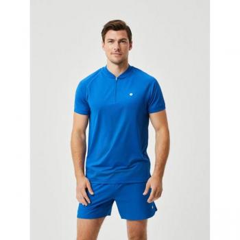 Björn Borg Ace Performance Zip Polo Blue, Men's Medium