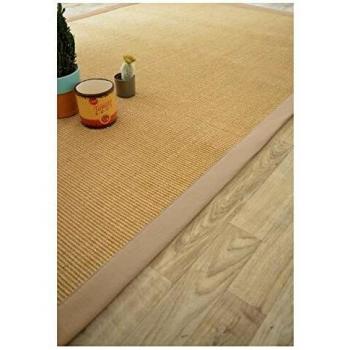 Alfombra de sisal natural Yucatán trenzada beige 200x290 cm