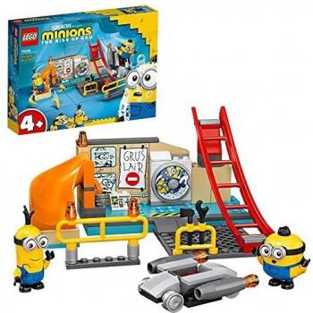 LEGO 75546 Minions El Origen de GRU, Minions en el Laboratorio de GRU, Juguete de Construcción para Niños +4 años con Mini Figuras