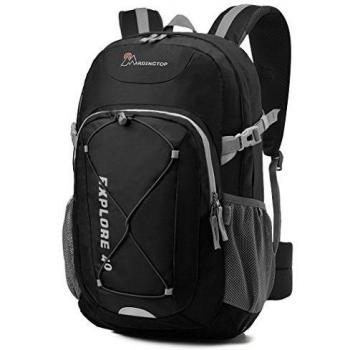 Mountaintop Mochilas de Marcha Impermeable Mochila Cacual 40L 55 x 35 x 25 cm azul
