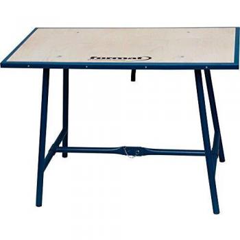 Banco de trabajo plegable 1200x700x30mm, resistente al agua, con marco de hierro y altura ajustable a 85cm
