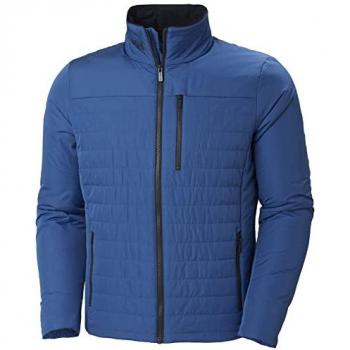 Helly Hansen Chaqueta Crew Insulated 2.0 Azul, Chaqueta de invierno para hombre, color Azurite, aislamiento térmico, diseño ligero y transpirable, resistente al agua y al viento, con múltiples bolsillos y ajuste cómodo