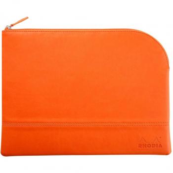 Rhodia 116746C - Bolsa con cremallera - Rhodiarama - Grande (L) Naranja mandarina