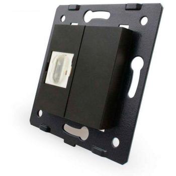 Mecanismo de empotrar HDMI negro LEDBOX