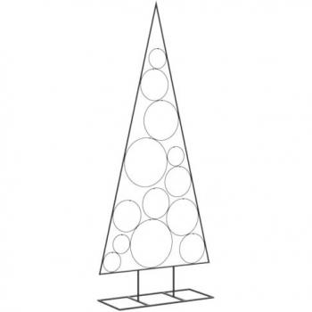 Black Metal Christmas Tree for Decoration 150 cm