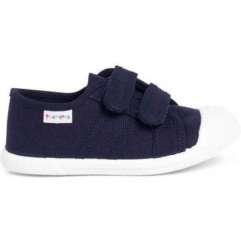 Zapatillas de lona para niños con cinta adhesiva y doble cierre adherente