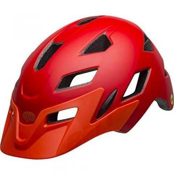 BELL Casco Juvenil Sidetrack Ciclismo, Niños, Rojo Mate/Naranja, 50-57 cm