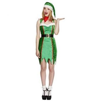 Smiffy's - Disfraz Fiebre: duende travieso para adultos, color verde