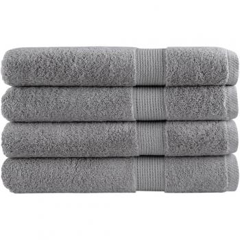 Toallas Premium Solund 4 Unidades Gris 100x200cm 600gsm