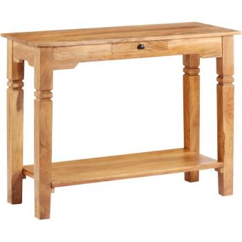 Mesa Consola de Madera Maciza de Acacia 100x40x76 cm