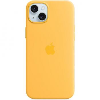 Funda de silicona con MagSafe para iPhone 15 Plus - Amarillo solar