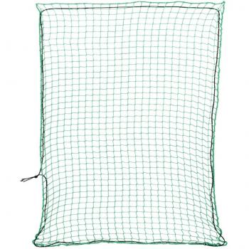 Red de remolque con cuerda elástica PP verde 3,5x3 m