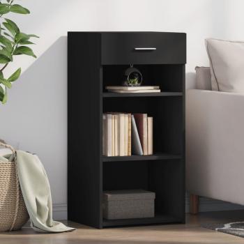 Armario negro de madera multicapa 45x42,5x93 cm