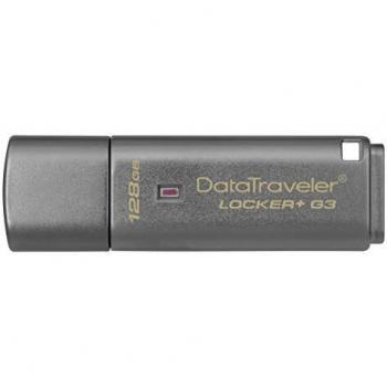 Kingston Data Traveler Locker y G3, DTLPG3/128GB USB 3.0 Protección de Datos personales con Copia de Seguridad automática en la Nube