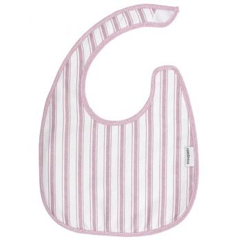 Cambrass Denim - Babero cuadrado con velcro, color rosa / raya