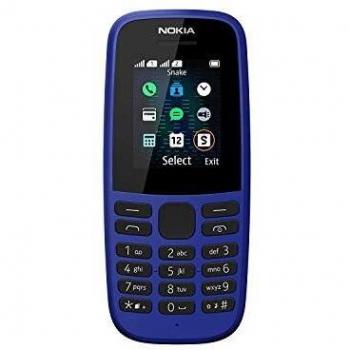 Nokia 105 - 2019 Blue Dual Sim, Versión extranjera, No tiene idioma español