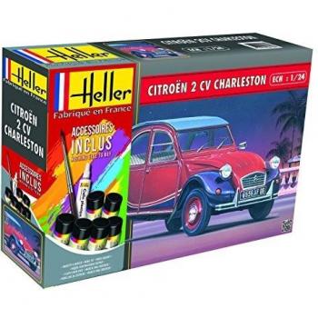 Kit completo de modelo a escala 1/24 Citroën 2Cv Charleston Heller 56766