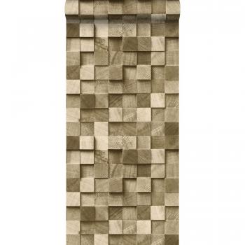wallpaper pieces of wood cervine - 138529 - from ESTAhome.nl