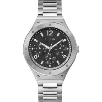 Guess - Reloj de Hombre Scope GW0454G1 con Correa de Acero Inoxidable y Resistente al Agua 50 Metros
