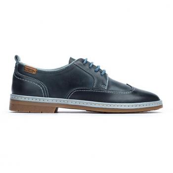 Pikolinos Blucher de Piel Santander W7C-4545 para Mujer, Zapatos Planos de Piel