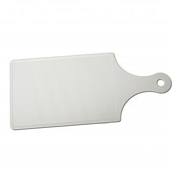 Chef Craft 20965 1-Piece Paddle Shaped Plastic Cutting Board, White, 5 by 12 Inches by Chef Craft