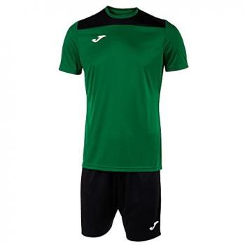 Conjunto de fútbol Joma Phoenix II para hombre en color verde y negro
