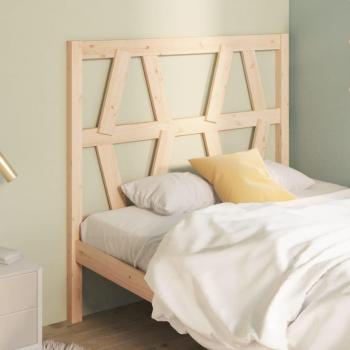 Cabecero para cama de madera maciza de pino 106x4x100 cm