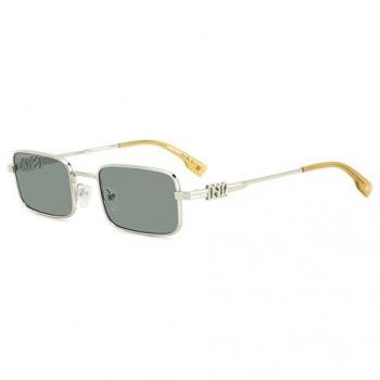 Dsquared2 D2 0104/S Green Palladium Rectangular Sunglasses for Men, Gray, Size: 52 MM