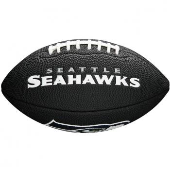 Mini Balón de Fútbol Americano Wilson Seahawks NFL Negro Soft Touch Unisex
