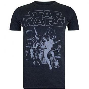 Star Wars Mono Poster Camiseta, Gris