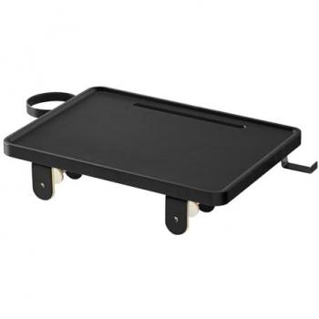 Mesita de noche colgante con soporte para bebidas color negro tinta