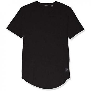 Only & Sons Black Short Sleeve Regular Fit T-Shirt for Men