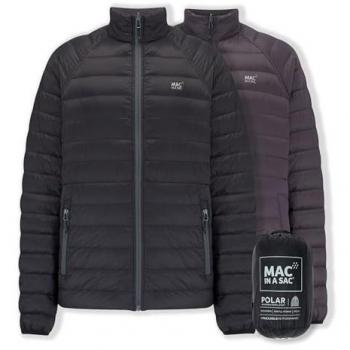 Packable Reversible Polar Down Jacket - Black - Size S