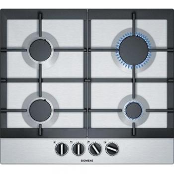 Siemens EC6A5PB90 Placa de Gas Independiente con 4 Quemadores, Acero Inoxidable, Ancho 60 cm