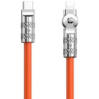Cable USB-C a Lightning Dudao L24CL 30W con Rotación de 180°, 1m, Color Naranja