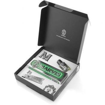 Marvis Estuche Mouthwash - Strong Mint 85 Ml + Whitening Mint 10 Ml + Colutorio Strong Mint 30 Ml