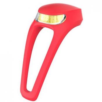 Luz Delantera Knog Frog Rojo - Iluminación para bicicleta, diseño compacto y ligero, LED de alta visibilidad, resistente al agua, fácil instalación sin herramientas