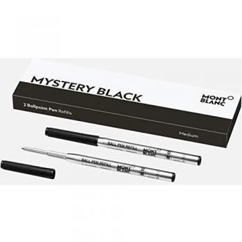 Recambio bolígrafo Montblanc Mod. Mystery Black - 2 unidades para bolígrafo mediano