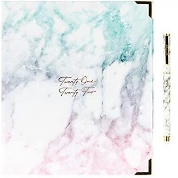 Takenote Agendas - Ely - Agenda Planner Académico 2021- 2022- Semana Vista - Dietario Castellano e Inglés - 224 páginas - 22 x 19 cm - 12 separadores mensuales - Incluye Bolígrafo y Pegatinas