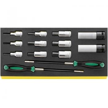 Bandeja TCS con juego de bocas de llave de vaso 1/2 Stahlwille 96830163 TCS 54/2309K/12506