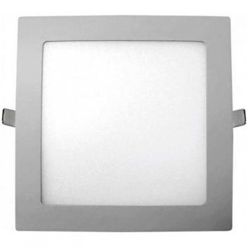 Plafón LED 7hSevenOn Ultraslim Cuadrado Empotrable 15W Gris 3,5x22,5x22,5 cm