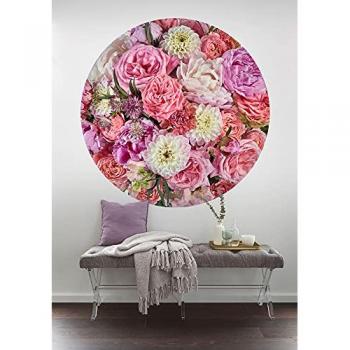 Fototapete Autoadhesivo Redondo Hermosas Flores, 125 cm de Diámetro