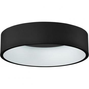 Lámpara de techo moderna Chiara en negro, tipo LED empotrada, con luz blanca cálida de 3000K y una potencia de 2310lm