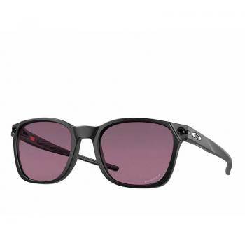 Oakley Ojector Black Prizm Sunglasses - Square Shape, Acetate Material, UV Protection, Unisex, Size: One Size (55 MM), Color: Black/Dark Grey