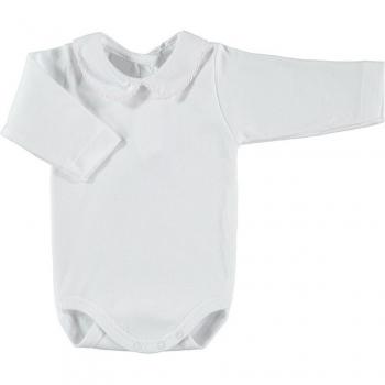 Pack de 2 bodys de bebé con cuello polo piqué