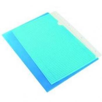 Carpeta dossier uñero plástico Q-Connect DIN A4 120 micras azul caja de 100 unidades KF01486