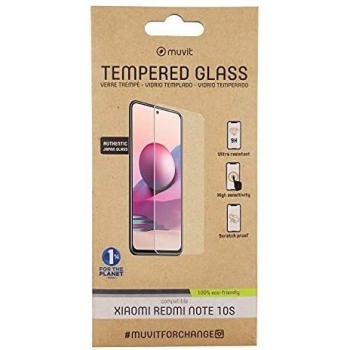 muvit for change Protector Pantalla Xiaomi Redmi Note 10S Vidrio Templado Plano