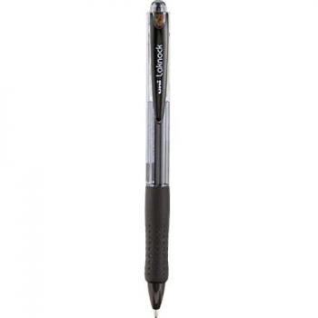 Bolígrafo retráctil uni-ball Laknock, negro, extra ancho, tinta Super Ink