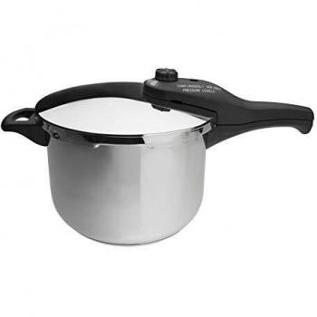 Lacor Olla A Presion 4.0 LTS D.22 Cm 71864-Olla Tempo, 4 L, Acero Inoxidable 18/10