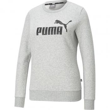 Puma Women's ESS Logo Crew Sweatshirt Light Grey Heather